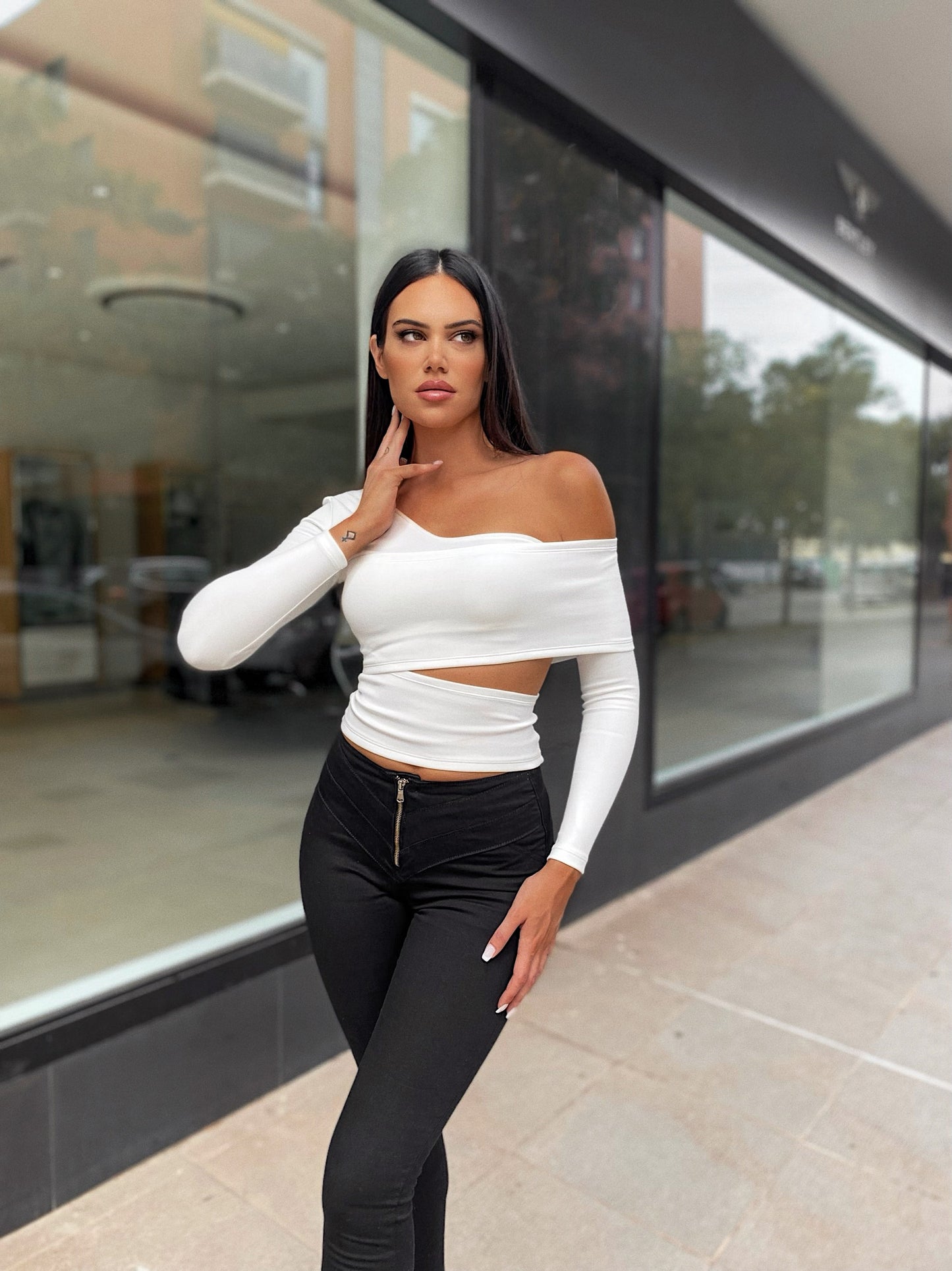 Top Chiara en blanco