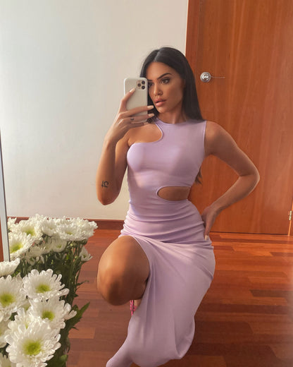 Vestido lila largo Ava